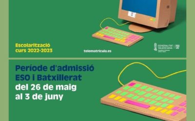 Període d’admissió en ESO i Batxillerat