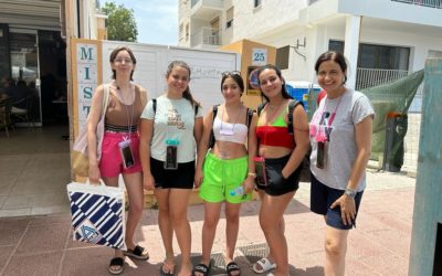 Alumnas de EFA Torraledua en el campamento de Voluntariado de la Fundación Espurna